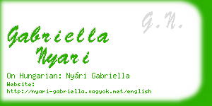 gabriella nyari business card